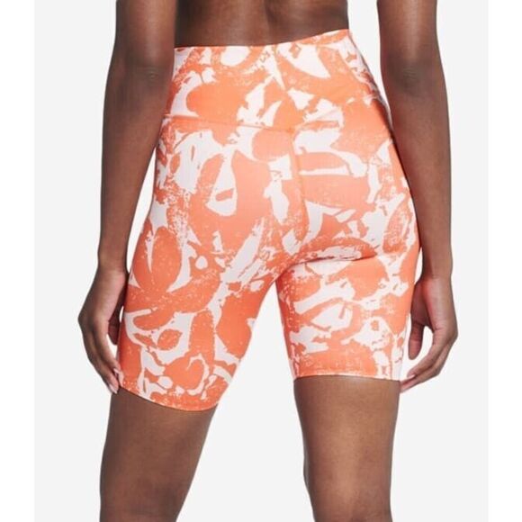 Nike DM7627-817 Women's Sz M Orange One Luxe Icon Clash Mid-Rise 7" Bike Shorts - Picture 8 of 8
